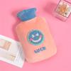Orange Smiley Hot Water Bottle with Plush Cover, 1000 mL view 1