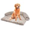 Calming Dog Bed, Large, Cozy, 4 cm Long-Pile Plush, Washable, Non-Slip view 1