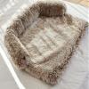 Calming Dog Bed, Large, Cozy, 4 cm Long-Pile Plush, Washable, Non-Slip view 2