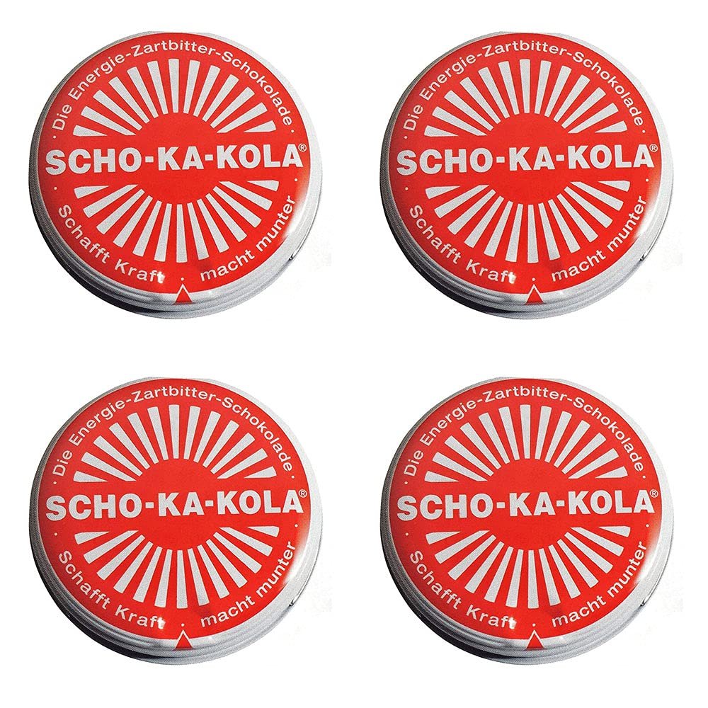 Dark Chocolate Scho-Ka-Kola, 4-Pack (4 x 100 g Cans)