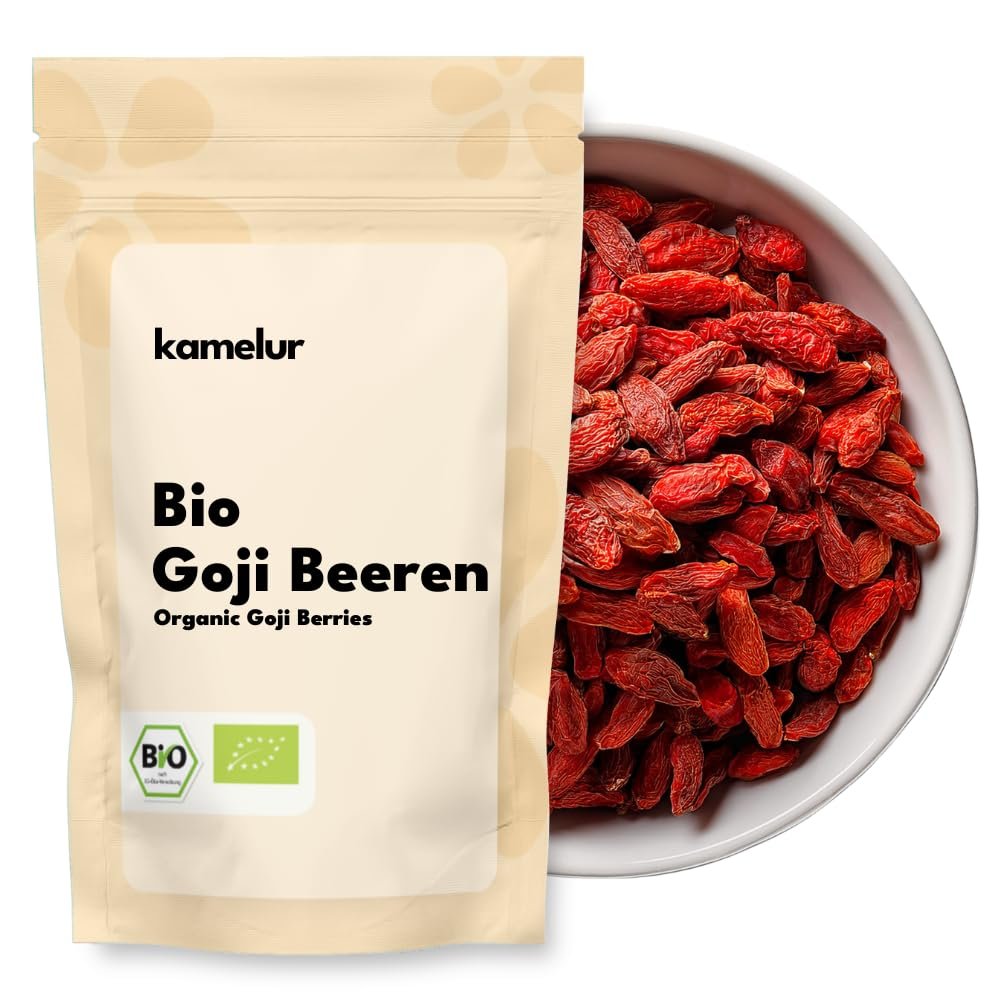 Kamelur 2 kg Dried Organic Goji Berries, Unsweetened and Unsulfured