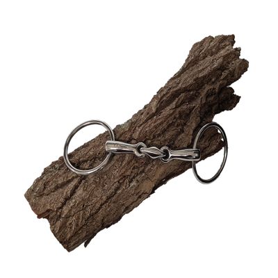 Esposita Double-Jointed Stainless Steel Snaffle Bit, 12.5 cm