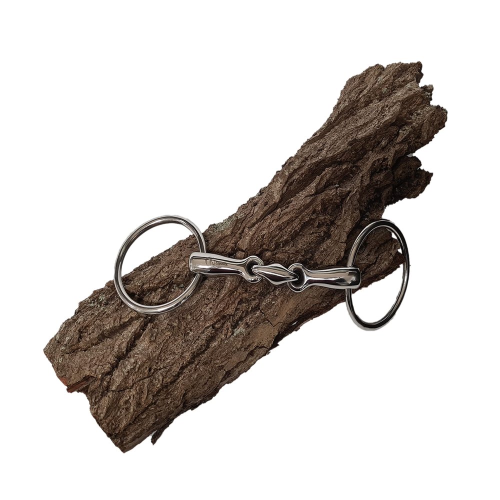 Esposita Double-Jointed Stainless Steel Snaffle Bit, 12.5 cm