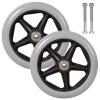 2-Pack Solid Front Caster Wheels for Wheelchairs, 150/170/190 mm view 1