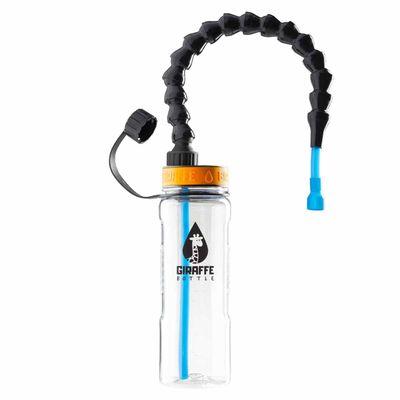 Giraffe Bottle Tower XL Hands-Free Drinking System, Clear Tritan Bottle (Length: 38 cm)