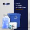 Plasticplace Code V Recycling Bags with Drawstring, Trash Can Liners, 16–18 L, 37.5 x 71.1 cm, Blue, 200 Count view 4