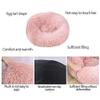 Round Washable Plush Orthopedic Dog Bed, 40 cm, Gray view 4