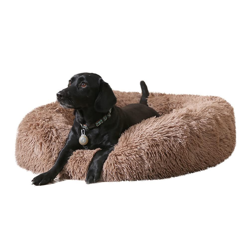 MOTT Donut Plush Dog Bed, Orthopedic Calming Pet Bed, Washable, 80/90/100/110/120 cm