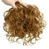 EREE HAIR Short Curly Human Hair Topper with Clips, Strawberry Blonde view 2