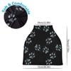 Dog and Cat Paw Print Watercolor Baby Car Seat Canopy view 3