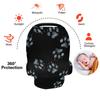 Dog and Cat Paw Print Watercolor Baby Car Seat Canopy view 4
