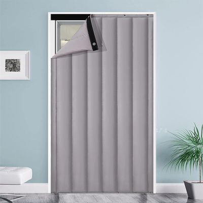 WXZX Thermal Insulated Blackout Door Curtain