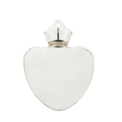 GIVBRO PVC Hot Water Bottle, Heart-Shaped, Smooth Surface, Double-Sided, 1,000 ml