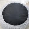 Fluffy Donut Cat Bed with Hood, Washable, Non-Slip, Self-Warming, 60 cm, Pink view 3