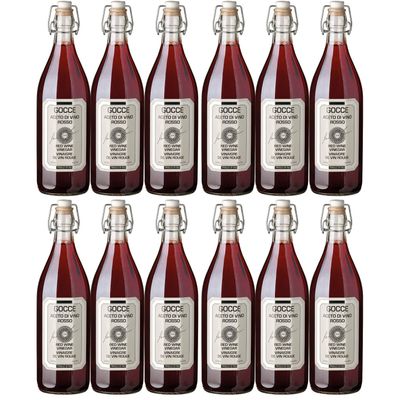 Gocce Red Wine Vinegar | Visando Pack (12 x 1.0 L)