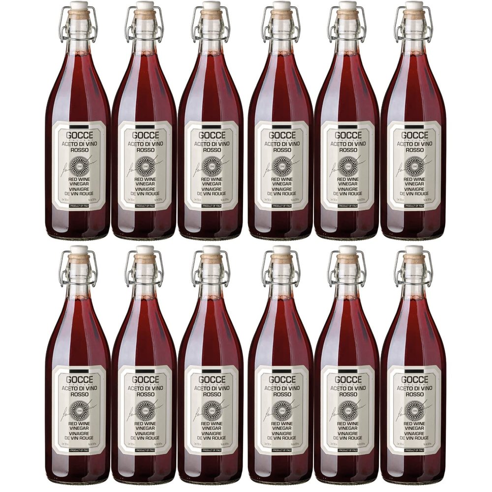 Gocce Red Wine Vinegar | Visando Pack (12 x 1.0 L)