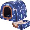 2-in-1 Foldable Dog Bed and Pet House, Style B, L view 1