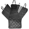 Dog Car Seat Cover, 100% Waterproof Hammock with Mesh Window and Storage Pocket, Durable Scratch-Resistant Non-Slip, Universal Fit for Cars/Trucks/SUVs (Black/White) view 2