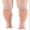 medi mediven plus Unisex Compression Knee-High Stockings, CCL 2, Caramel, Size VI, Open Toe view 3