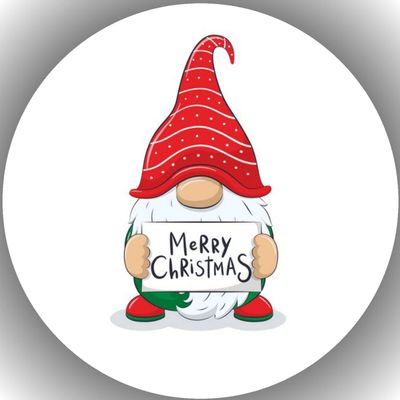 Fondant Cake Topper, Birthday/Christmas Cake Image K6