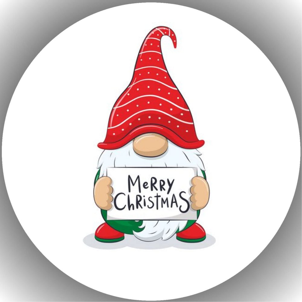 Fondant Cake Topper, Birthday/Christmas Cake Image K6