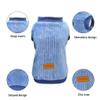 YAODHAOD Dog Sweater, Pet Clothing, Plush, Soft, Thick, Warm for Winter, Dogs, Cats, Apricot (Blue, 2XL) view 3