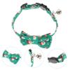 PartyKindom Adjustable Cat Collar with Bells and Christmas Design view 2