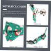 PartyKindom Adjustable Cat Collar with Bells and Christmas Design view 4