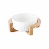 Ceramic Dog and Cat Bowl, White, 400 ml view 1