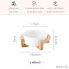 Ceramic Dog and Cat Bowl, White, 400 ml view 3