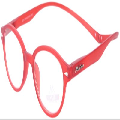 MONTANA MAG Oval Reading Glasses, Red, +3.00 D