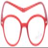 MONTANA MAG Oval Reading Glasses, Red, +3.00 D view 2