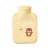 Uteruik 400 ml Rubber Hot Water Bottle with Print and Soft Flannel Cover for Heat and Cold Therapy (#B) view 1