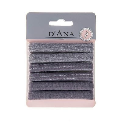 Set of 6 Different Gray Hair Ties Stella Green