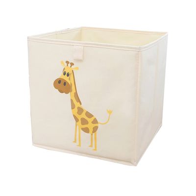 Foldable Animal Toy Storage Box, Cube-Shaped, 29 x 29 x 29 cm