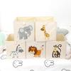 Foldable Animal Toy Storage Box, Cube-Shaped, 29 x 29 x 29 cm view 3