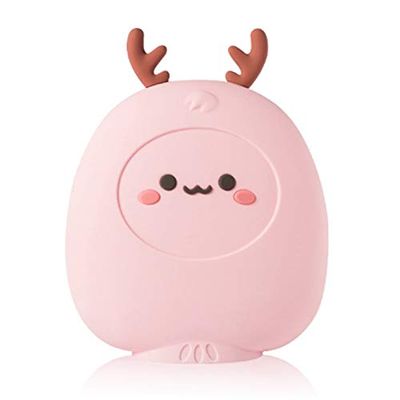 Hot Water Bottle with Cover, Pink Silicone
