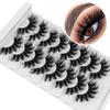 Leipple 8D False Eyelashes Set, 8 Pairs, Reusable, Natural, QZ-12 view 1