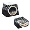 LIEMUAO Cat Cave, Foldable Semi-Closed Cat Bed view 1