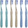 Oralphi Extra Clean Manual Toothbrush, Medium-Firm Bristles, Spiral Bristles, 6-Pack view 1
