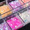 CHANGAR Mermaid Flake Nail Glitter Sequins, Iridescent Holographic Nail Art Decorations view 3