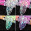 CHANGAR Mermaid Flake Nail Glitter Sequins, Iridescent Holographic Nail Art Decorations view 4