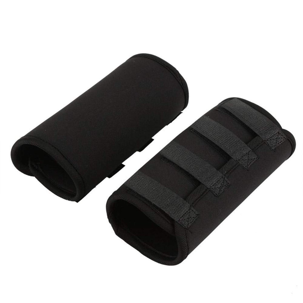 Fdit Dog Front Leg Wrap and Flexible Knee Brace, Black, L