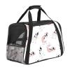 Pet Carrier Bag with French Bulldog Girl Design, Soft-Sided, Foldable view 1