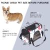 Pet Carrier Bag, Watercolor Asian Cranes and Birds, 2 Soft Sides, for Cats, Dogs and Puppies, Comfortable, Portable, Foldable, Airline Approved view 2