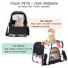 Pet Carrier Bag, Watercolor Asian Cranes and Birds, 2 Soft Sides, for Cats, Dogs and Puppies, Comfortable, Portable, Foldable, Airline Approved view 3