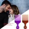 Liudan Wide-Tooth Hair Fork Comb, Purple view 4