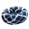 GUOCU Washable Non-Slip Donut Pet Bed for Cats and Small Dogs, Plush, Self-Warming, Navy, 90 cm view 1