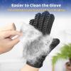 Pet Hair Removal Glove with Soft Five-Finger Grooming Design view 3