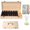 RoseFlower 46-Slot Wooden Essential Oil Storage Box view 1